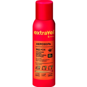 Аэрозоль Extravel Superior от комаров, клещей и других летающих насекомых, 100 мл
